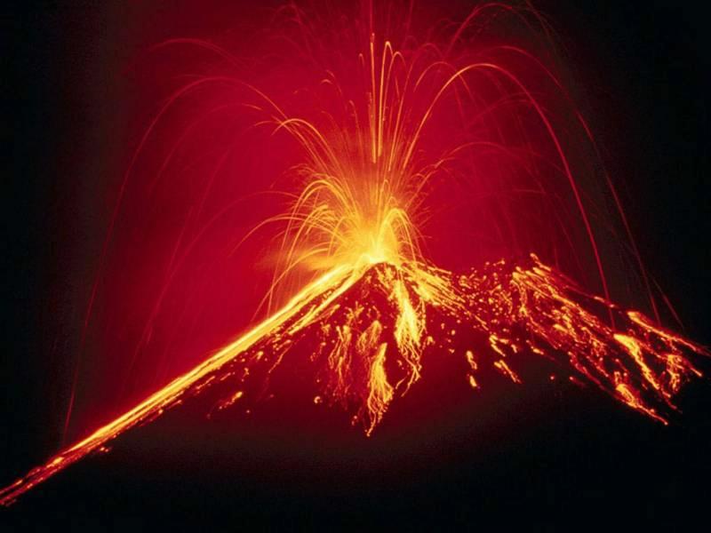 1 volcan rouge eruption