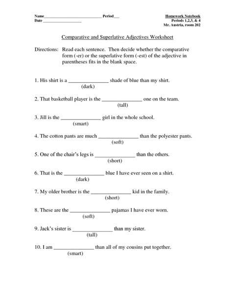 Comparative/superlative (1/5)