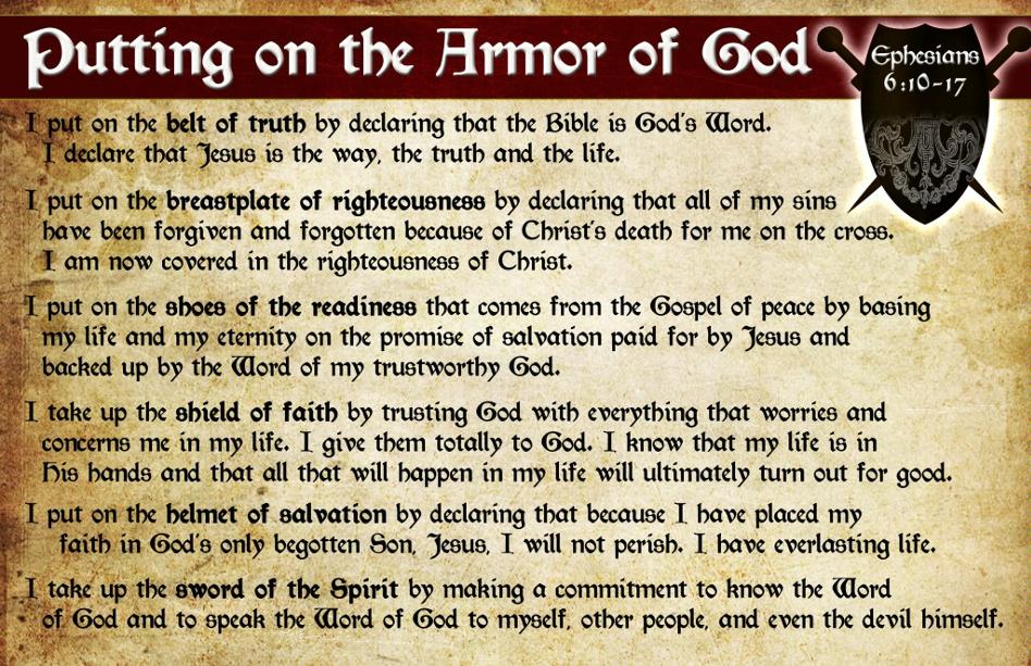 Armor Of God Eph 6:10-17
