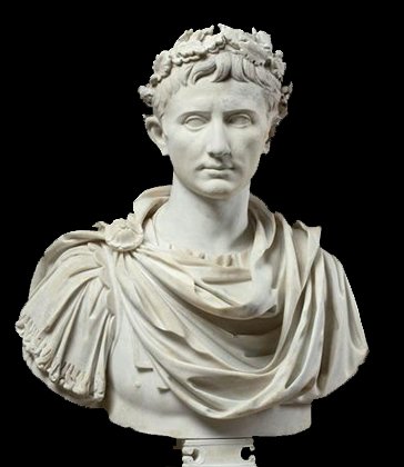 Auguste, buste en marbre, début du Ier siècle ap. J.-C., Musée du Louvre (http://cuvier-col.spip.ac-rouen.fr)