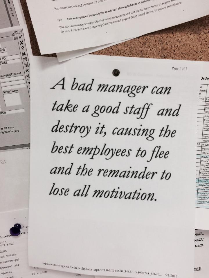 bad manager