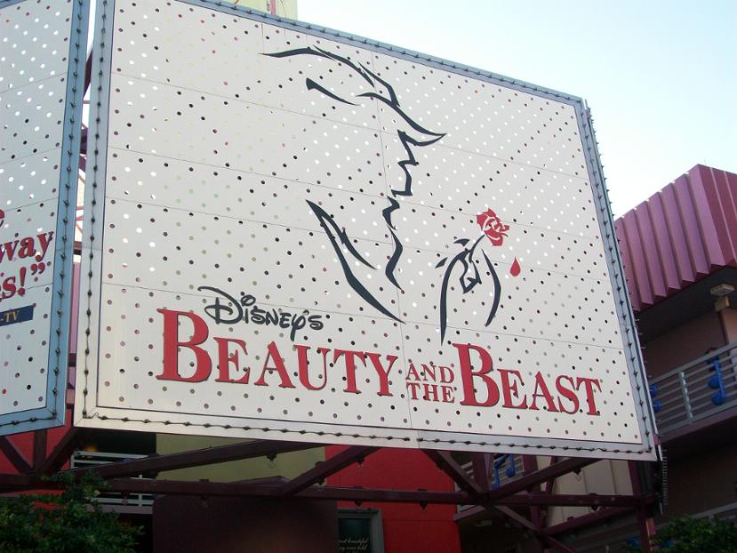 Beauty and the Beast Sign- All Star Music Broadway Building