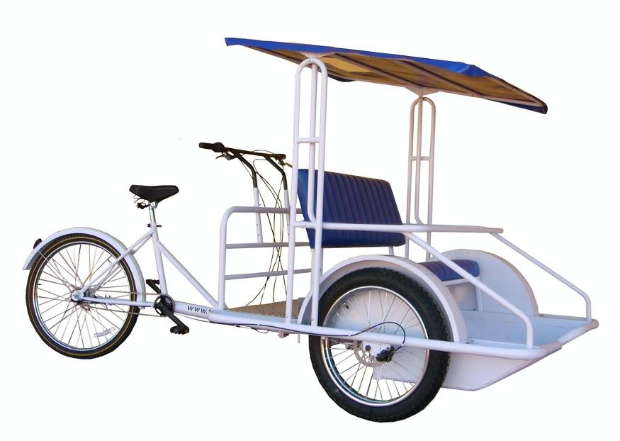 CICLO TAXI BIKE FUERZA 7 CARGO BIKE BICICLETTA TRASPORTO PERSONE - Resize