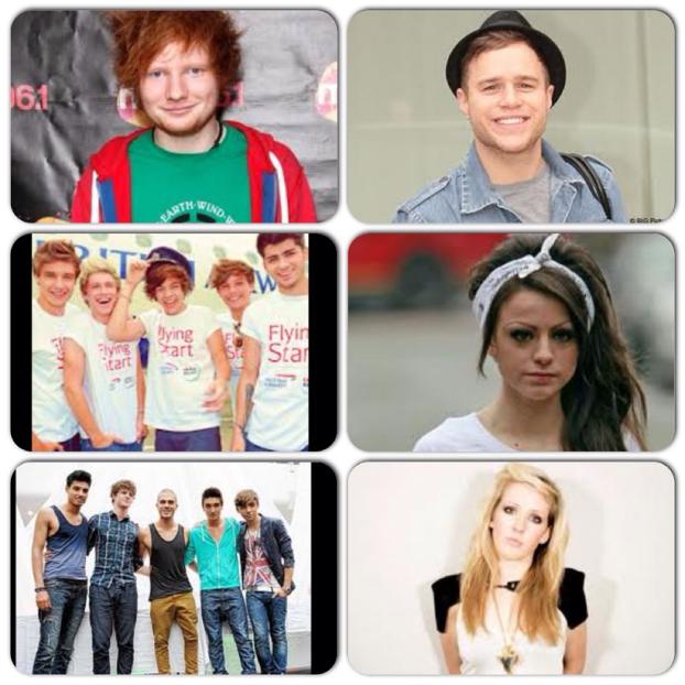 British Singers Collage