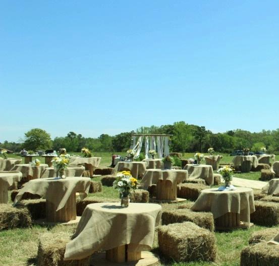 burlap wedding table toppers