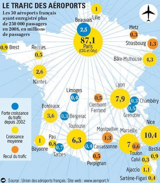 carte aéroports