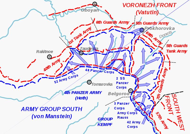 carte:la Bataille de Koursk