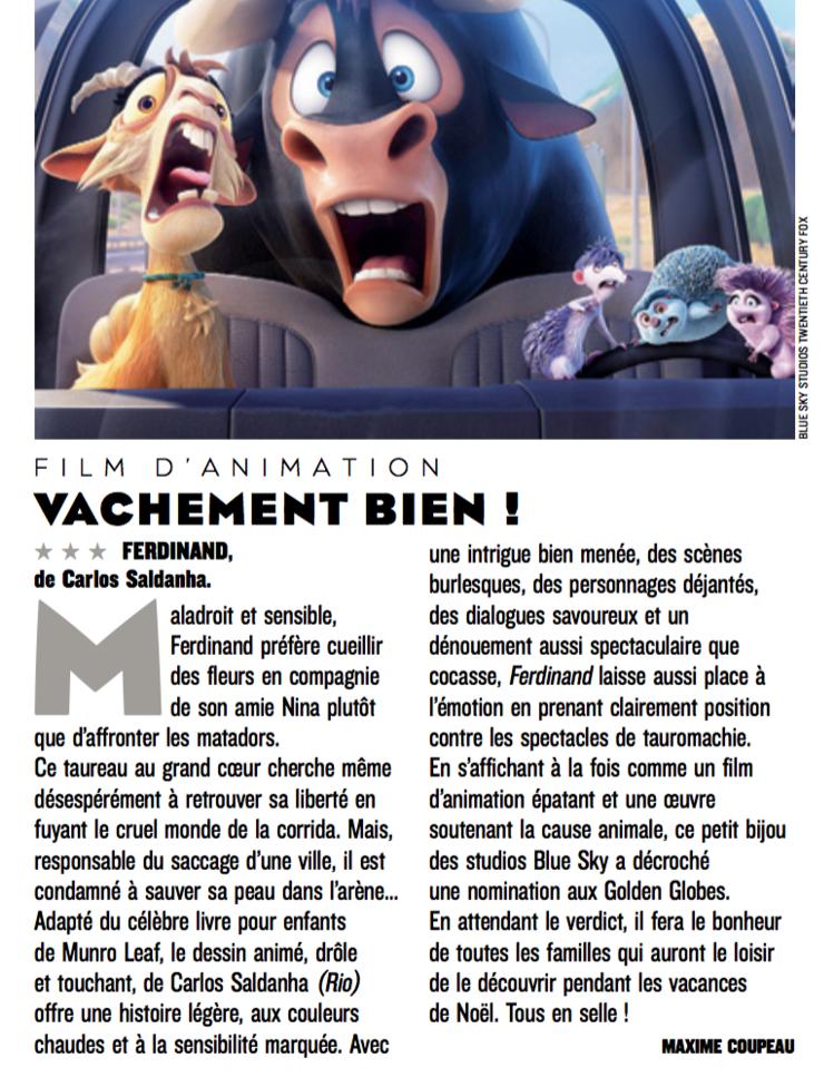 Cinéma : critique "Ferdinand"
