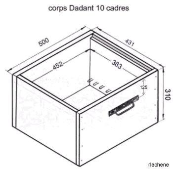 corps Dadant 10 cadres