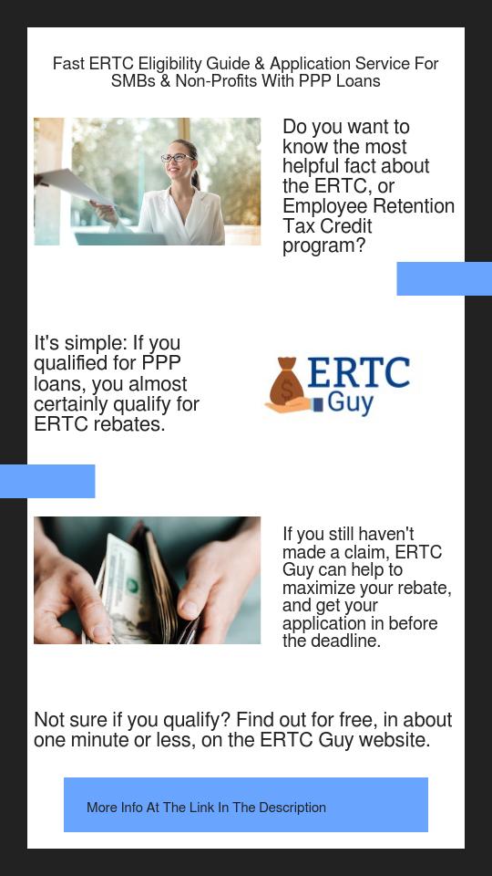 Fast ERTC Eligibility Guide  Application Service For SMBs  Non Profits With PPP Loans