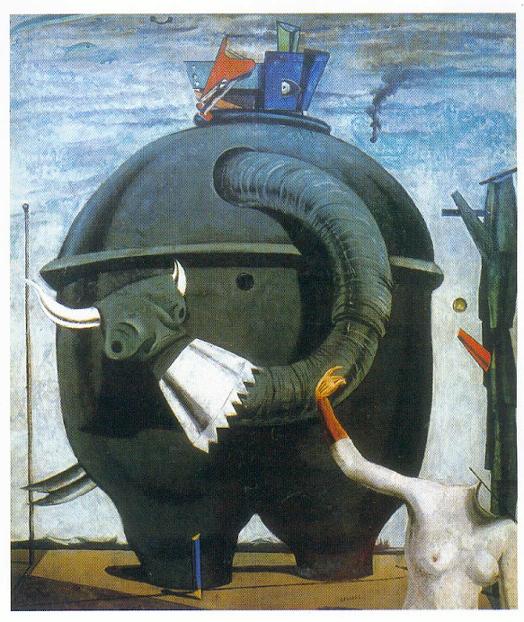 Max Ernst   1921 L'éléphant Célèbes