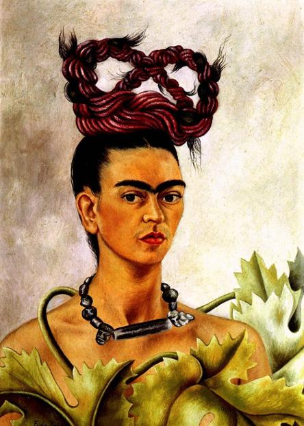 frida kahlo autoportrait a la natte