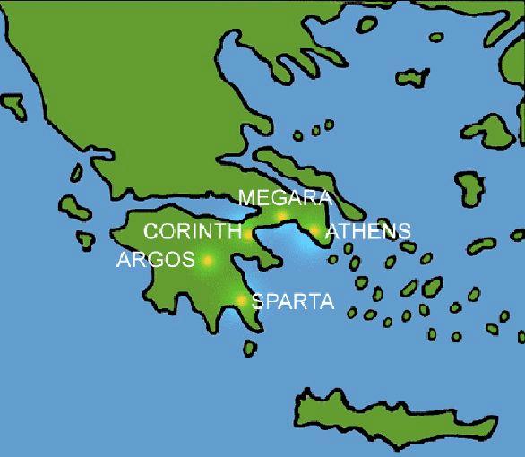 Greek City States Map
