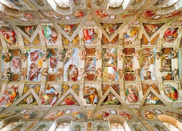 Michelangelo, volta Cappella Sistina, 1508-12, affresco, Città del Vaticano, Cappella Sistina