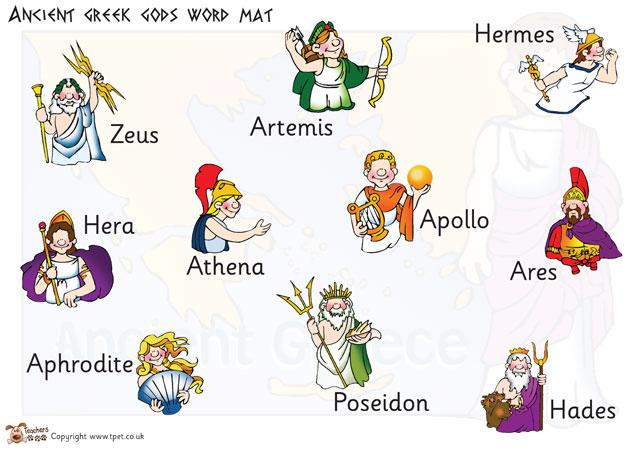 Some Greek Gods and Goddesses