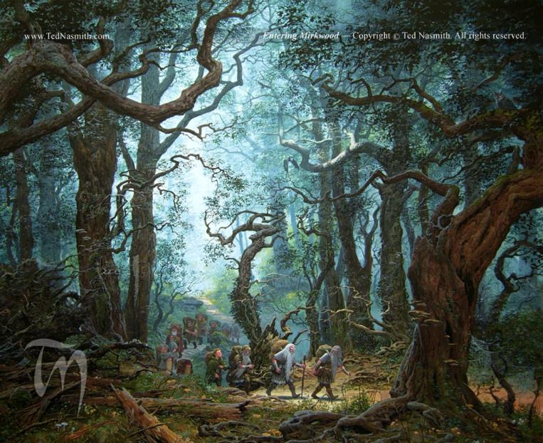 Ted Nasmith "Entering Mirkwood"