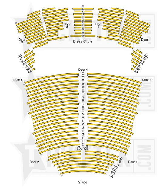 Venue map- Crown Theatre