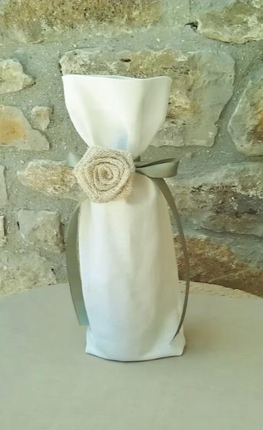 Wedding wine bottle bag