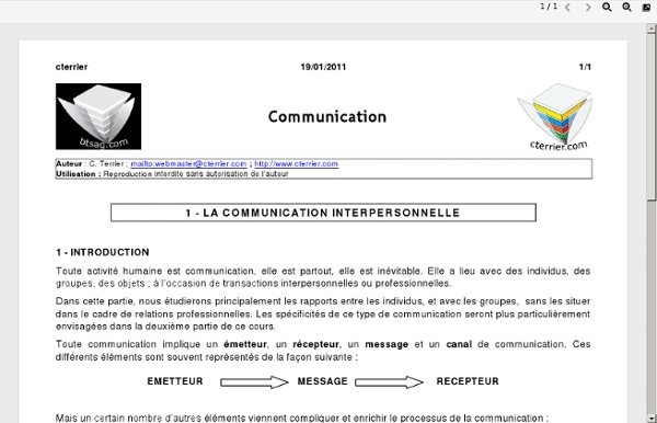 Communication interpersonnelle