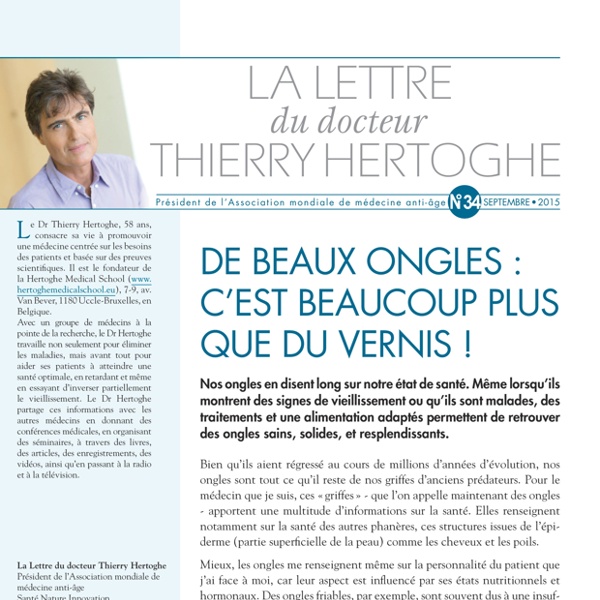 LDTH n°34 - septembre 2015 - Ongles & mains