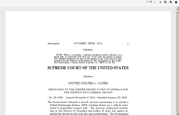 10-1259 United States v. Jones (01/23/2012)