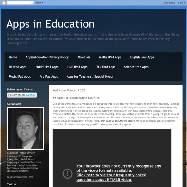 10 Apps for Documenting Learning