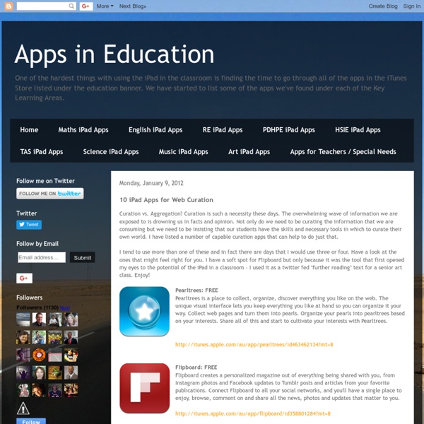 10 iPad Apps for Web Curation