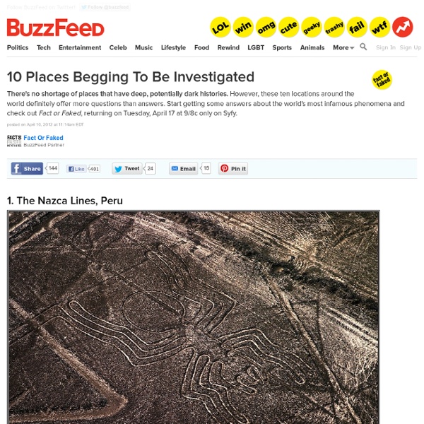10 Places Begging To Be Investigated