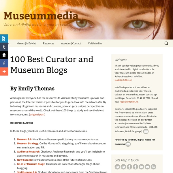 100 Best Curator and Museum Blogs