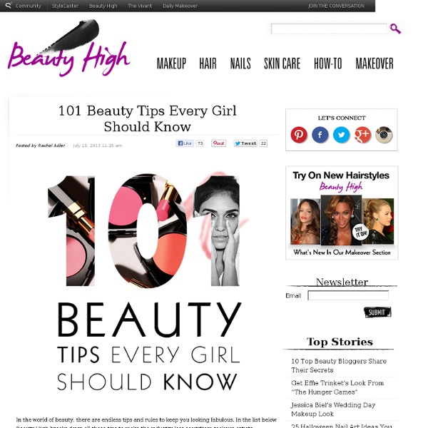 101 Beauty Tips Every Girl Should Know