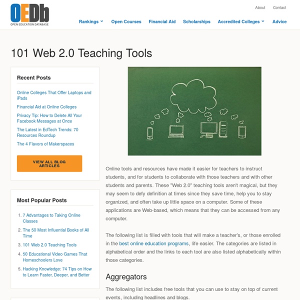 101 Web 2.0 Teaching Tools