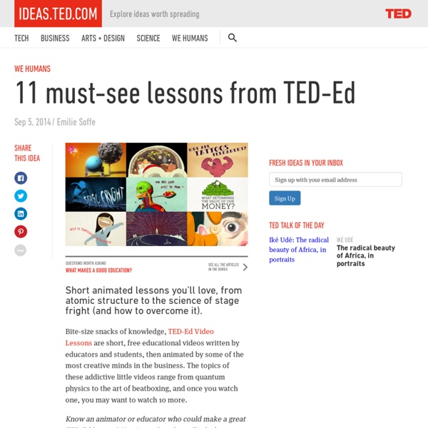 11 must-see TED-Ed lessons