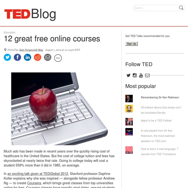 12 great free online courses