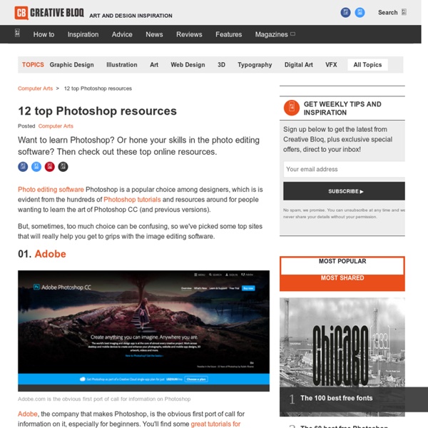 The top 12 Photoshop resources