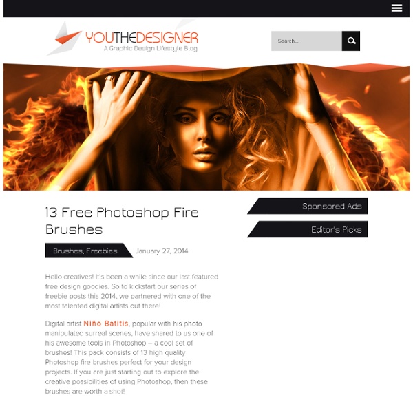 13 Free Photoshop Fire Brushes