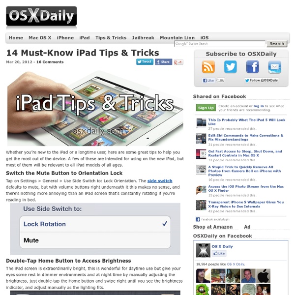 14 Must-Know iPad Tips & Tricks