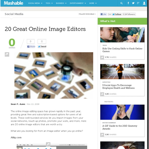 20 Great Online Image Editors