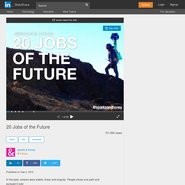 20 Jobs of the Future