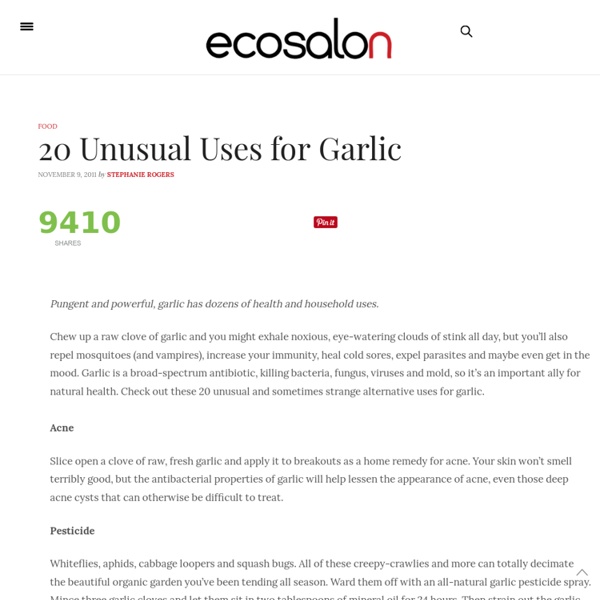 20 Uses for Garlic : EcoSalon
