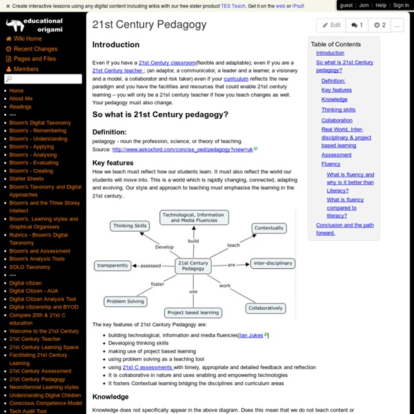 21st Century Pedagogy