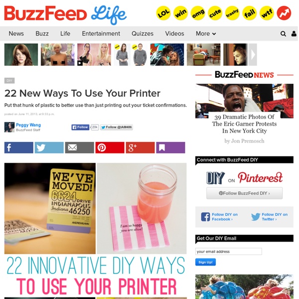 22 New Ways To Use Your Printer