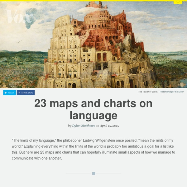 23 maps and charts on language