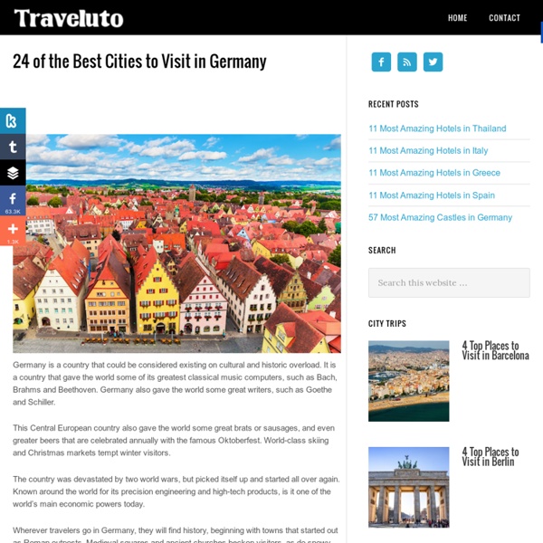 24 of the Best Cities to Visit in Germany