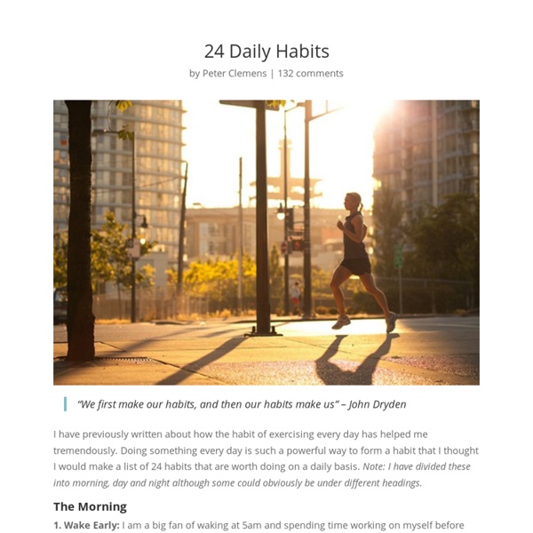 24 Daily Habits