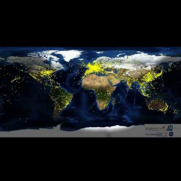 Traffic aérien dans le monde en 24h