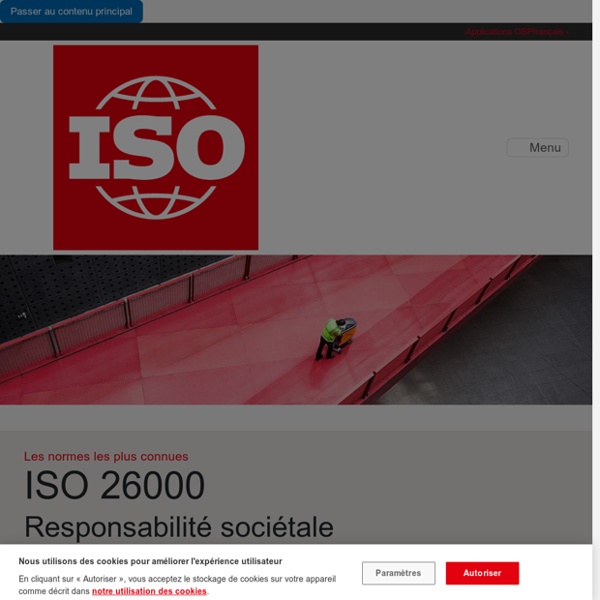 ISO 26000 – Responsabilité sociétale