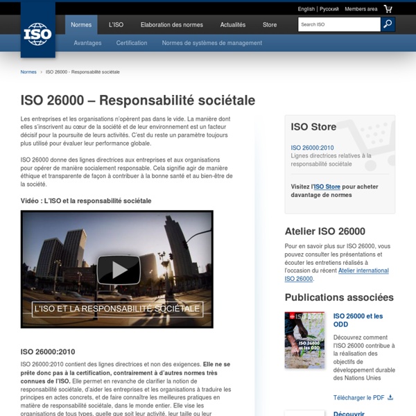 26000 – Responsabilité sociétale