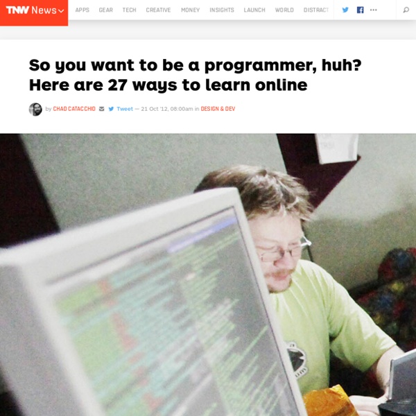 27 Ways to Learn to Program Online.