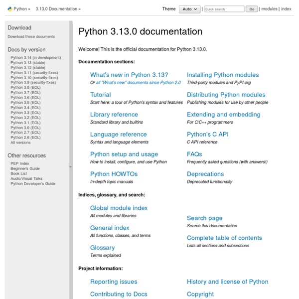 Python Documentation