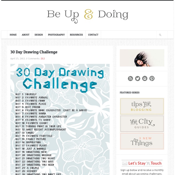 Allison lehman : show + tell / 30 Day Drawing Challenge
